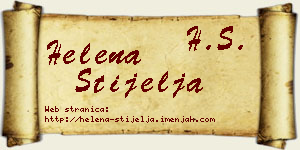 Helena Stijelja vizit kartica